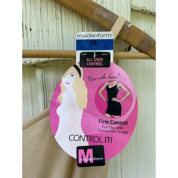 NWT Maidenform Control It Full Slip Bra Convertible Straps All Over Control XL - Picture 5 of 9
